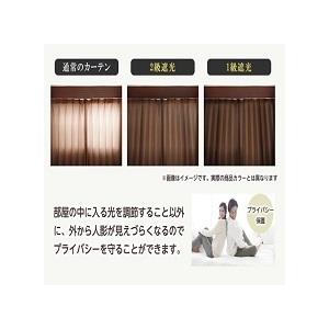 カフェカーテン 遮光 北欧 小窓 おしゃれ 安い UV ロング 幅 100 丈 70 cm １級遮光 ブラック｜nuno-ya｜18