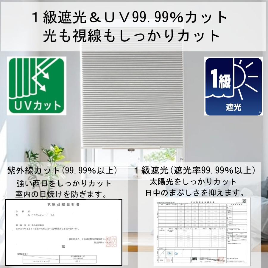 ハニカム シェード UVカット 省エネ 外から見えにくい 幅 24 35 45 60