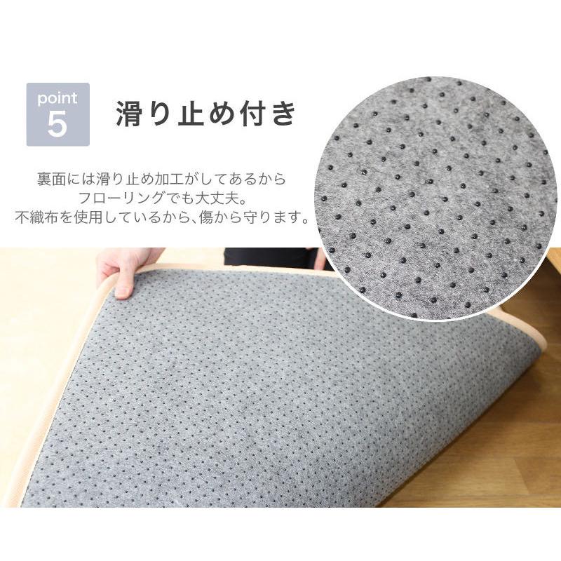 curtain-fabfun ラグ 低反発 極厚 もっちり 180×180 ウレタン