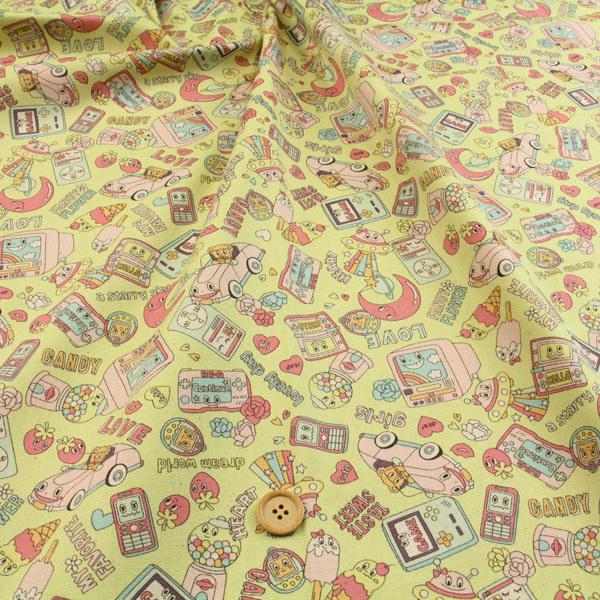 価格ダウン ゆめかわポップ レトロポップ お買い得商品 オックス生地 ハンドメイド 雑貨 Pop バッグ エプロン 学校 入園入学 50cm単位 013 36 Yka 2 生地通販 布1000ネット ヤフー店 通販 Yahoo ショッピング
