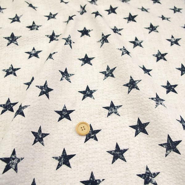 Blurredstar リップル生地 ハンドメイド 甚平 ワンピース シャツ チュニック サッカー 夏素材 星柄 50cm単位 055 17 Ap 3 生地通販 布1000ネット ヤフー店 通販 Yahoo ショッピング