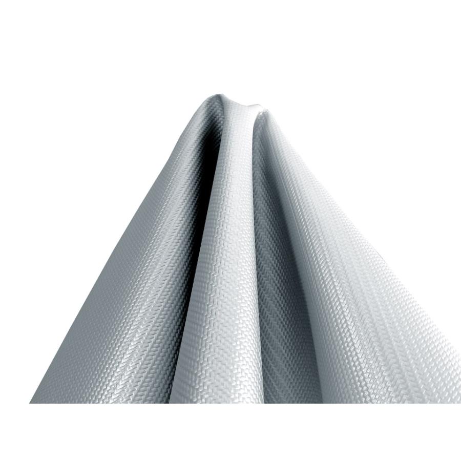 NABERP5　合皮　標準 巾137] 合皮レザー生地 難燃【エンボス カーボンレザー シルバー