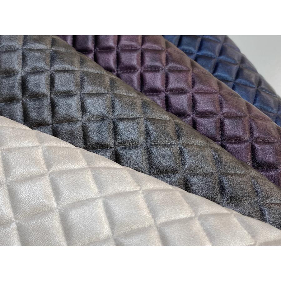 美品✨ベイジ　フェイクレザー　ダイヤキルト　ノーカラーブルゾン 4 薄ベージュ CINDY / ダブルカラージャケット （ノーカラージャケット