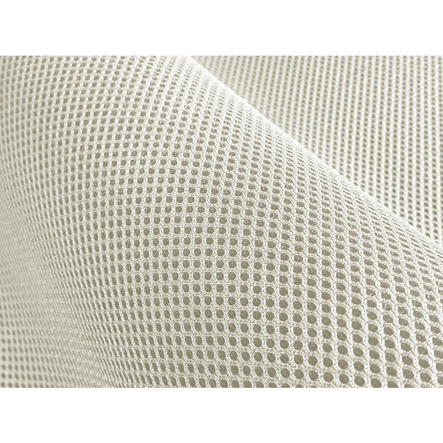 70×40cm] ダブルラッセル メッシュ ソフト 3層構造 生地【アイボリー