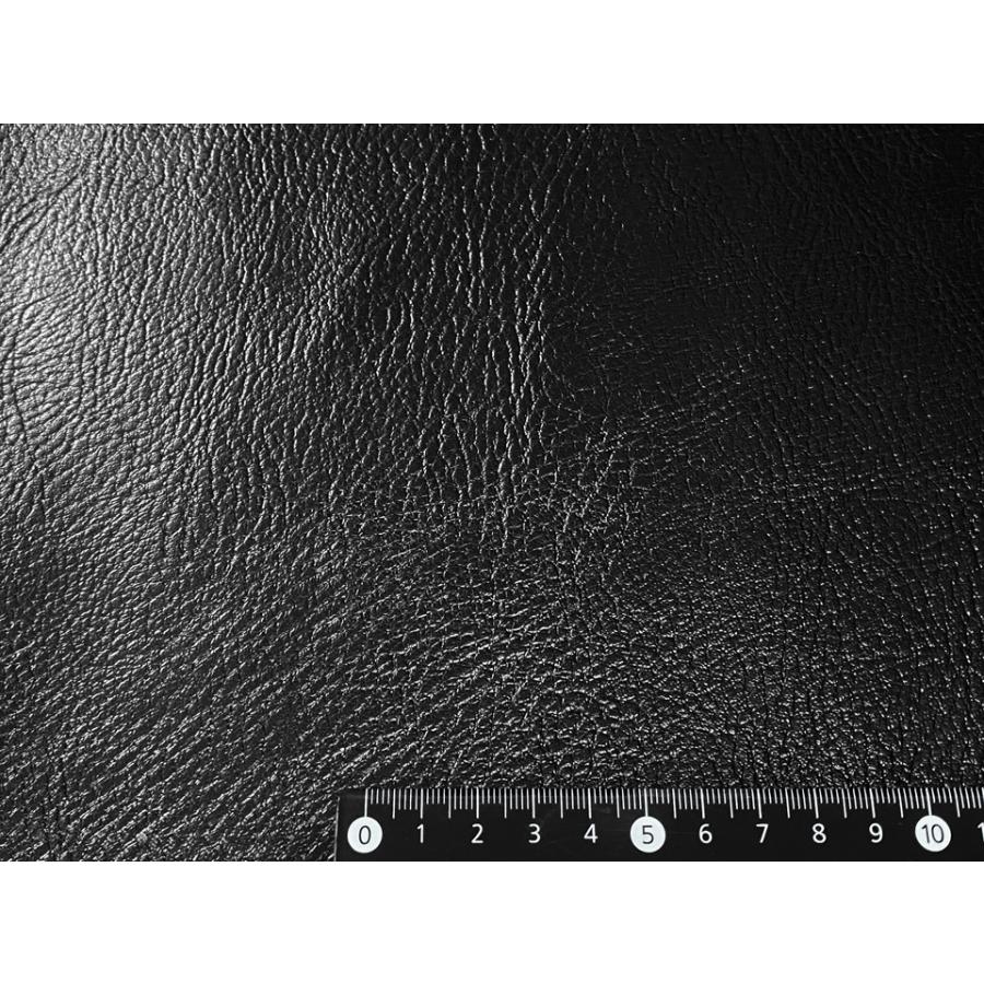 特価巾85】合成皮革レザー生地【シボ大 ややツヤあり 黒】 : 合