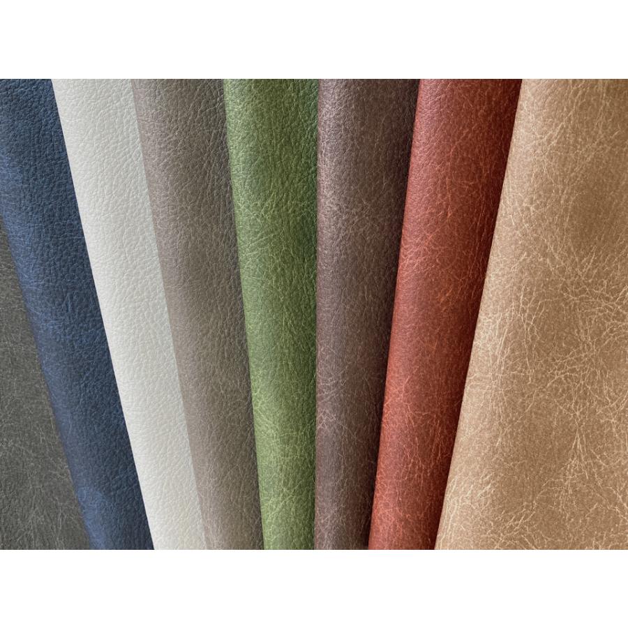 合皮レザー生地【伸縮 ヴィンテージ風 難燃 レッドブラウン