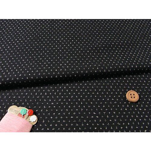 手染め和柄コットン生地・かすり柄(黒) 10cm単位 切り売り |  | 01