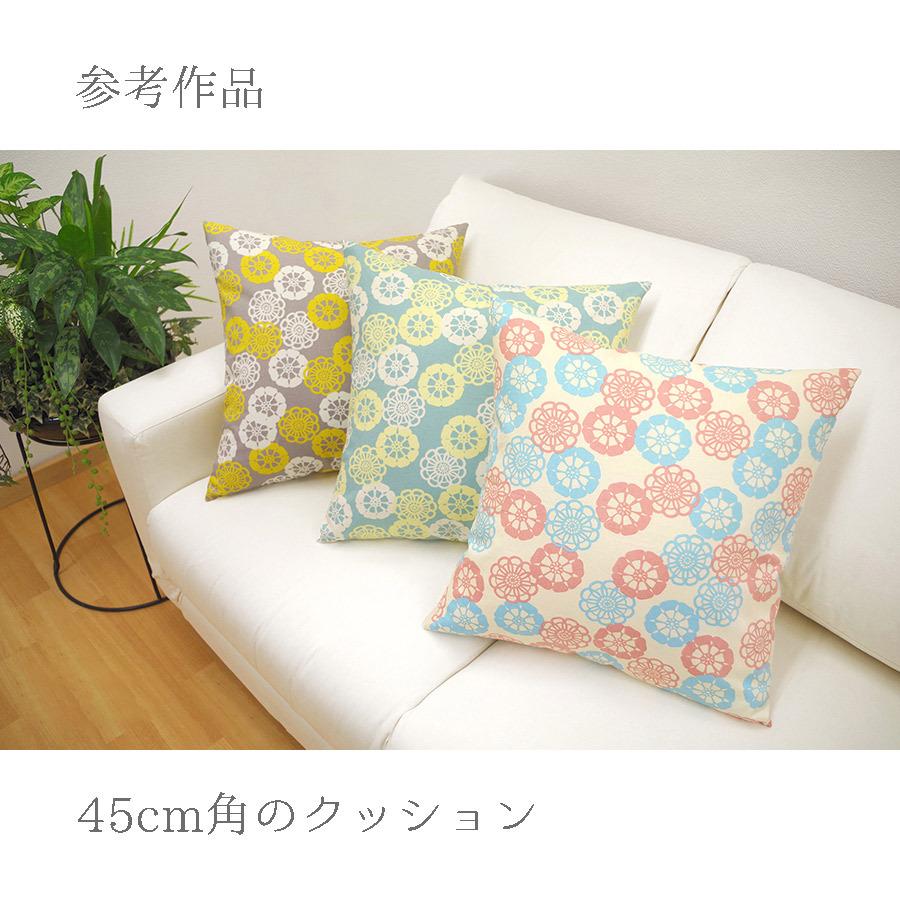 和柄コットン生地 花ぐるま 150cm幅(グレージュ) 10cm単位 切り売り |  | 05