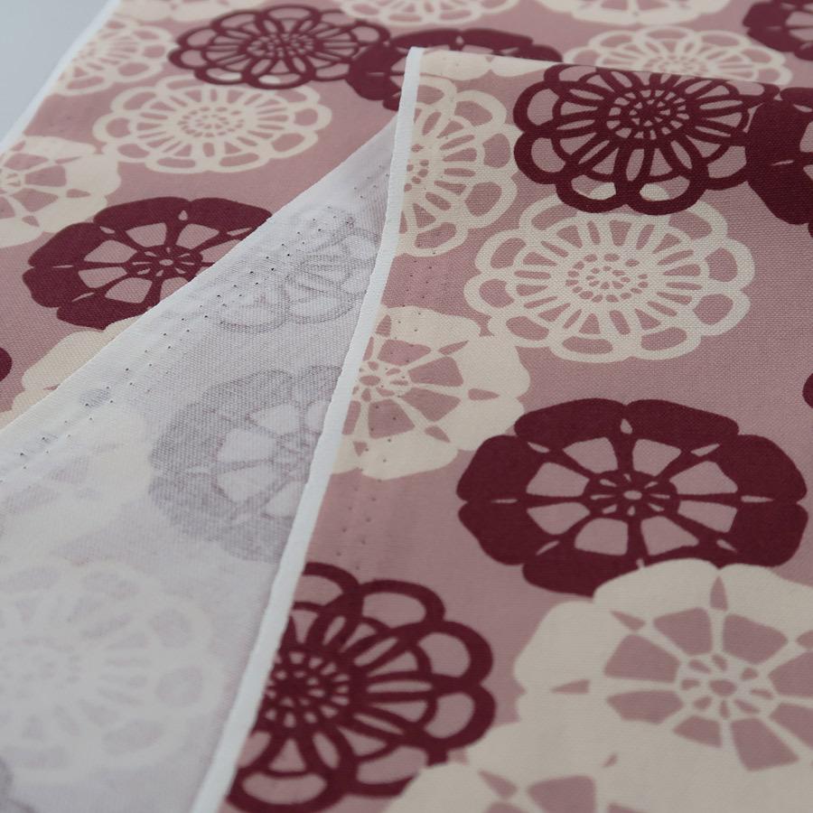 和柄コットン生地 花ぐるま 150cm幅(あずき) 10cm単位 切り売り |  | 02