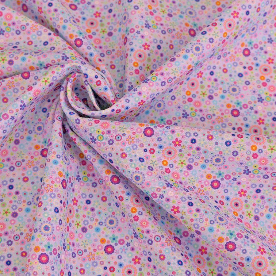 コットン生地 彩り華ビーズ(薄紫) 10cm単位 切り売り |  | 04