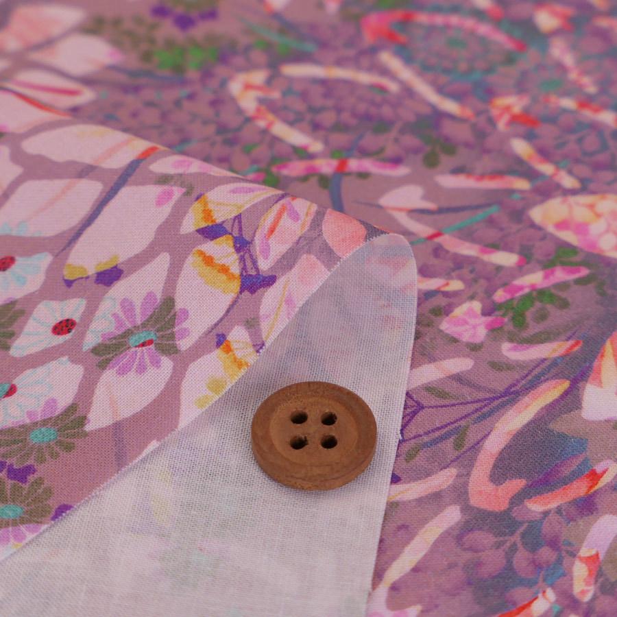 コットン生地 大輪のファンタジー(ローズグレージュ) 10cm単位 切り売り |  | 01