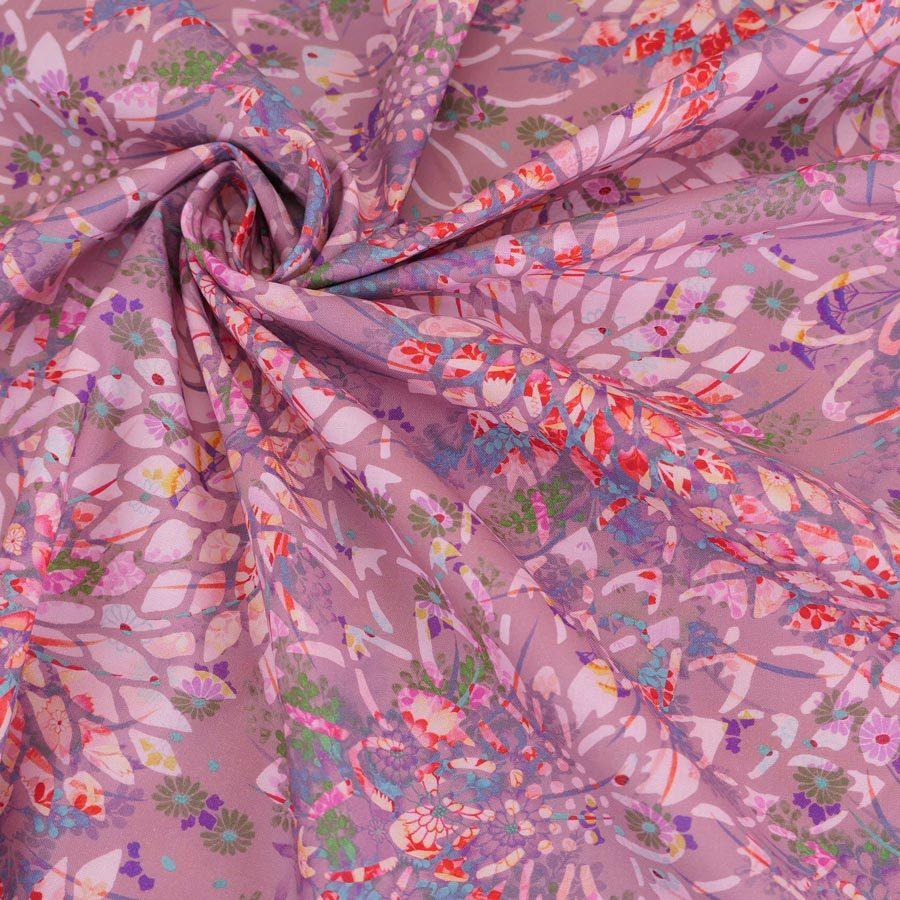 コットン生地 大輪のファンタジー(ローズグレージュ) 10cm単位 切り売り |  | 05