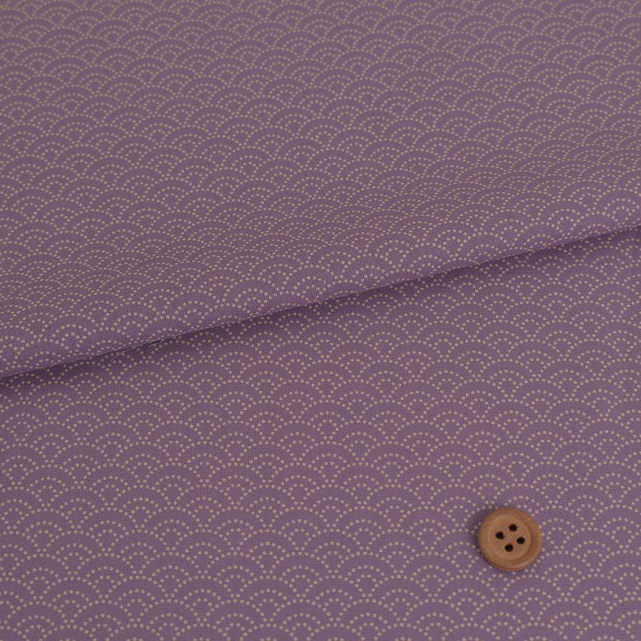 和風コットン生地 青海波(薄紫) 10cm単位 切り売り | 