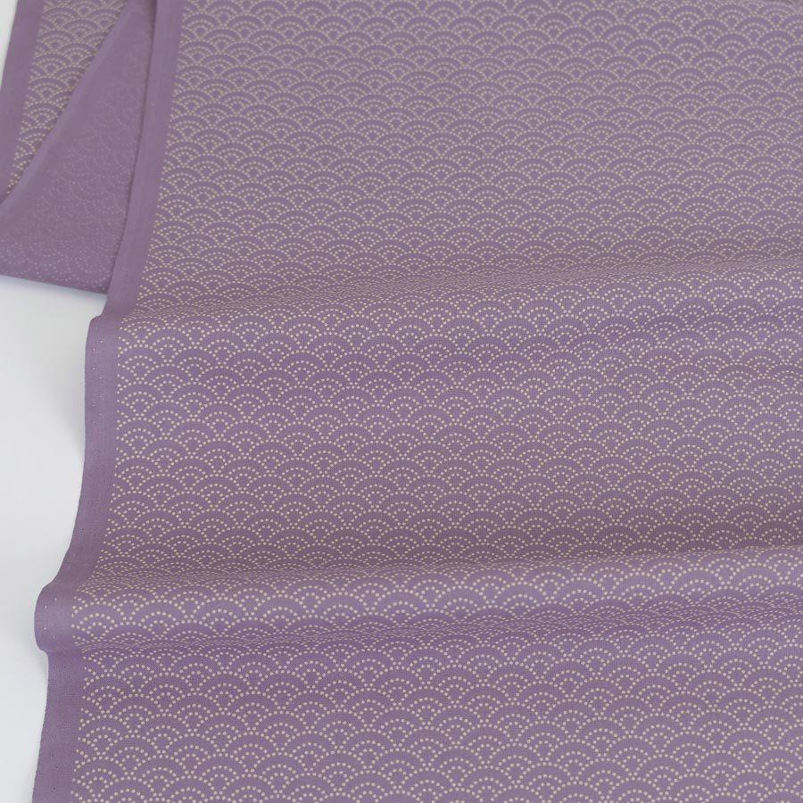 和風コットン生地 青海波(薄紫) 10cm単位 切り売り |  | 03