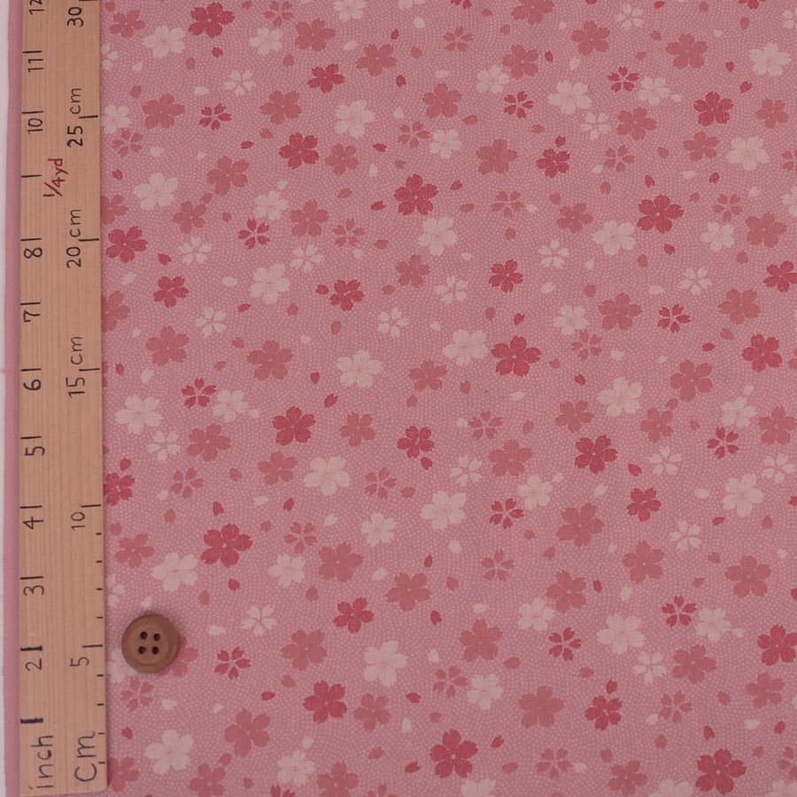 和柄コットン生地 鮫小紋のさくら柄(ピンク) 10cm単位 切り売り |  | 02