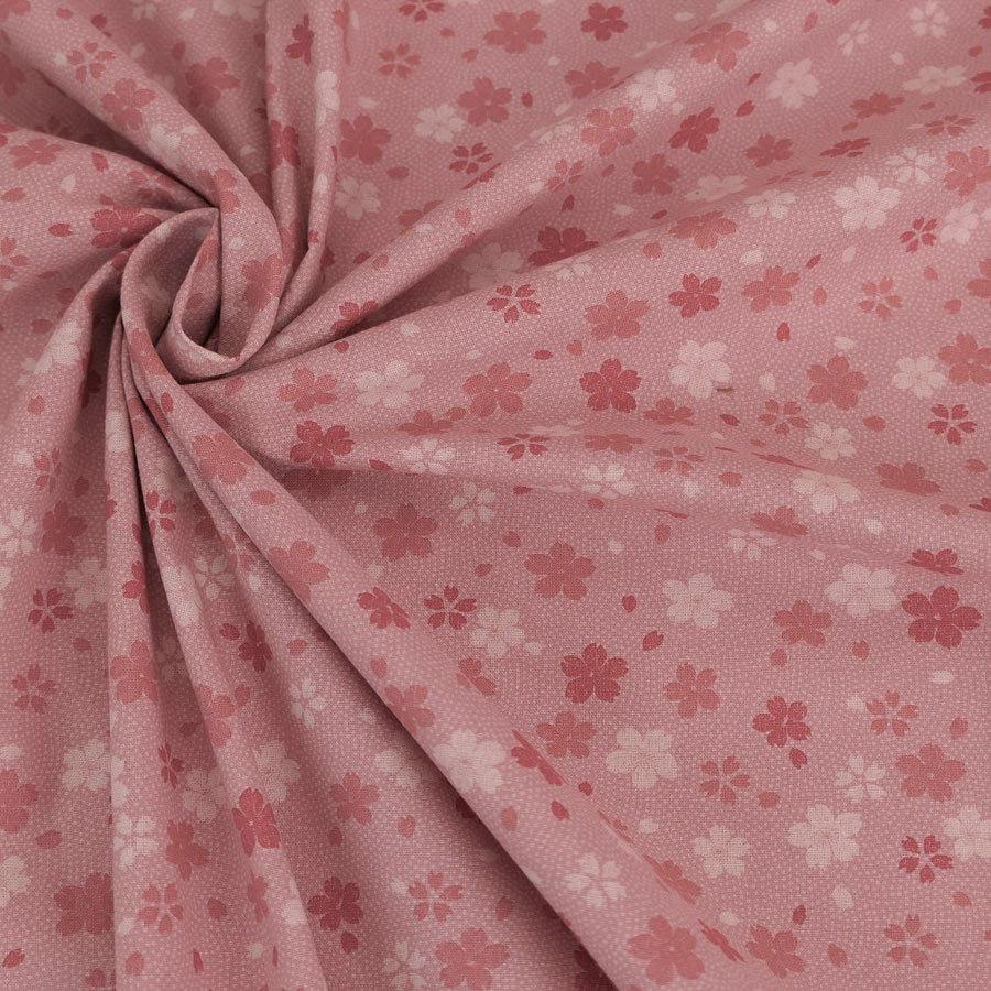 和柄コットン生地 鮫小紋のさくら柄(ピンク) 10cm単位 切り売り |  | 04