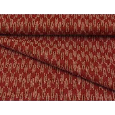 和柄コットン生地・矢絣(えんじ) 10cm単位 切り売り | 