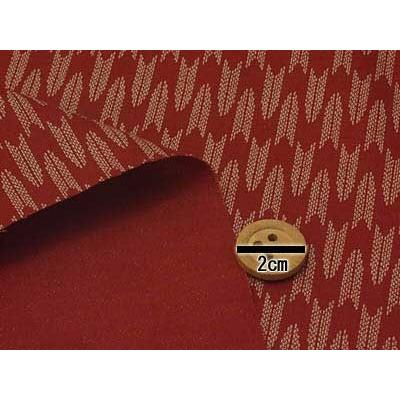 和柄コットン生地・矢絣(えんじ) 10cm単位 切り売り |  | 01
