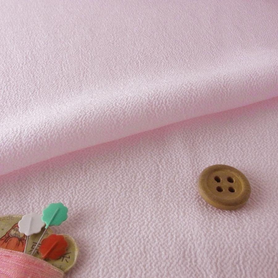 無地一越ちりめん(パールピンク) 10cm単位 切り売り | 