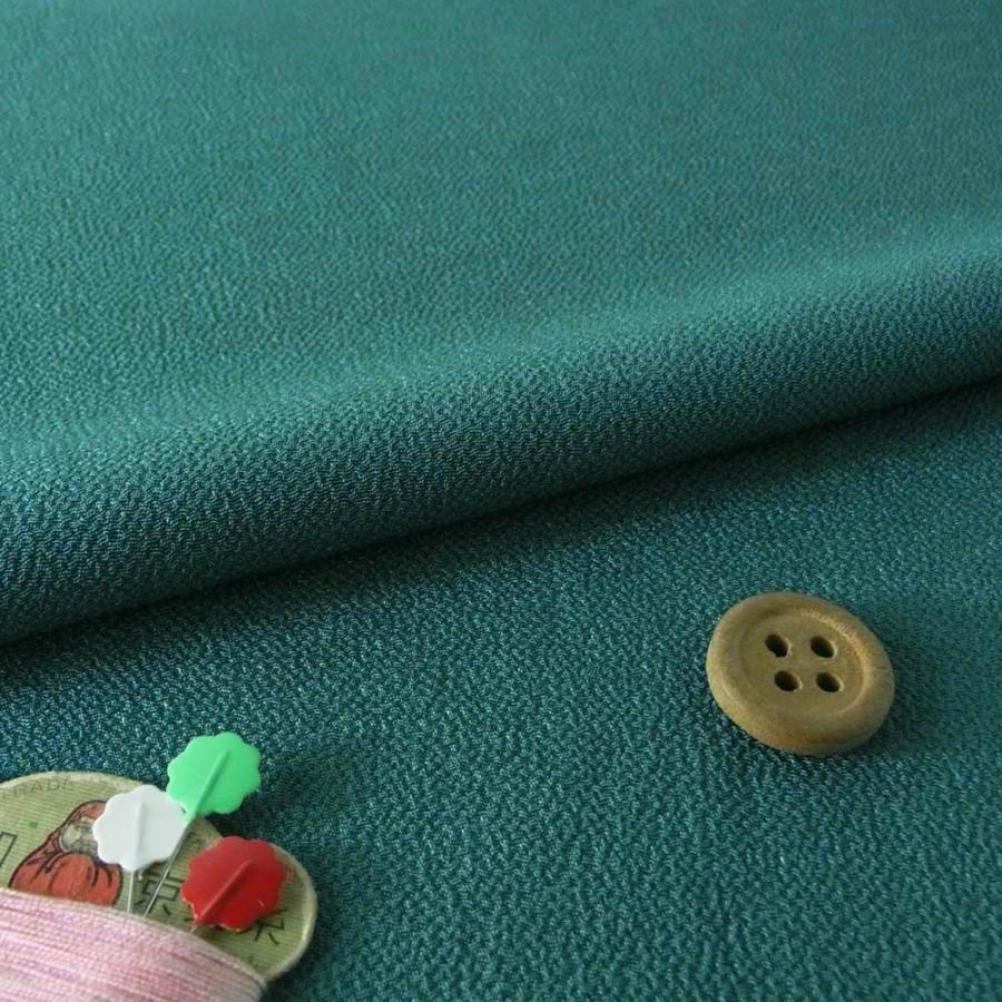 無地一越ちりめん(青碧せいへき) 10cm単位 切り売り | 