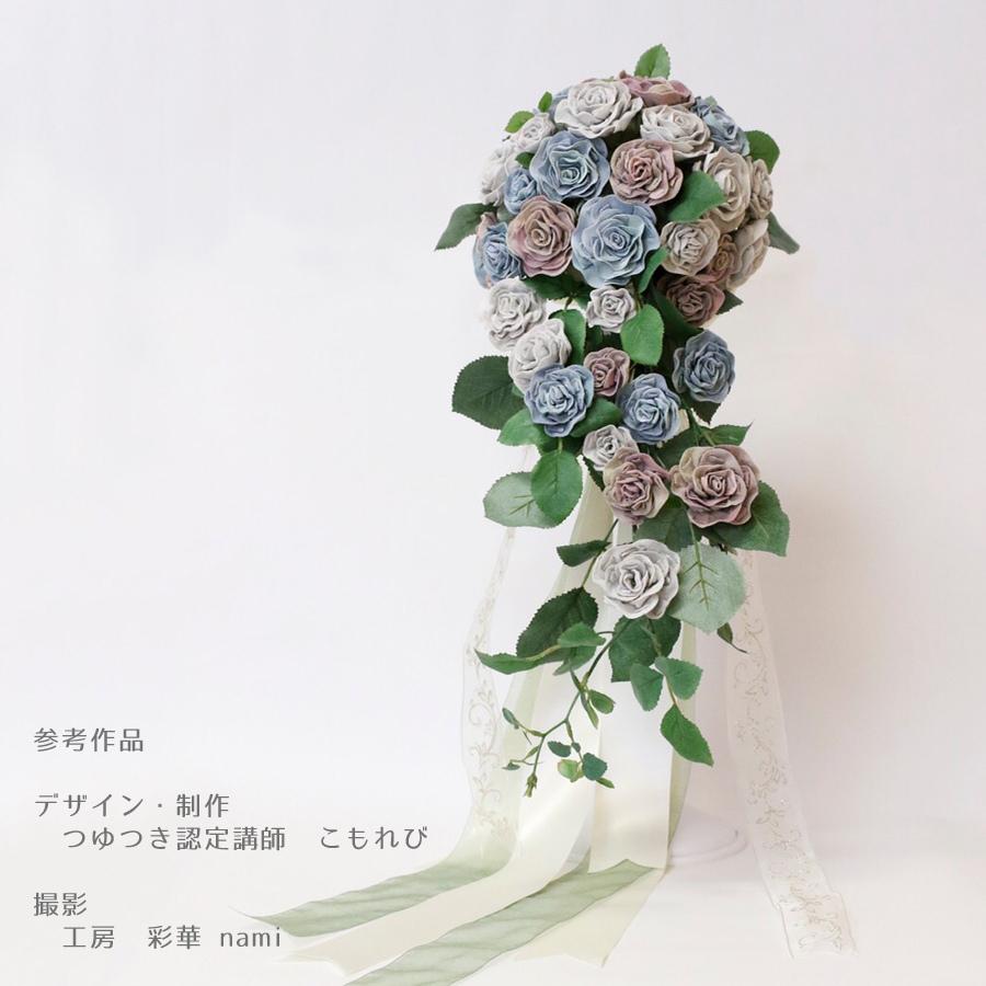 一越ちりめん生地 つゆつき・ぼかし柄5色セット 約32×25cm |  | 05