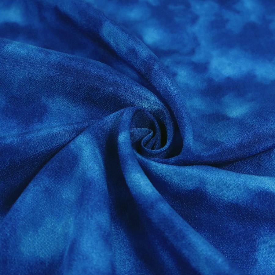 一越ちりめん生地 ムラ染めぼかし(コバルトブルー) 10cm単位 切り売り |  | 04