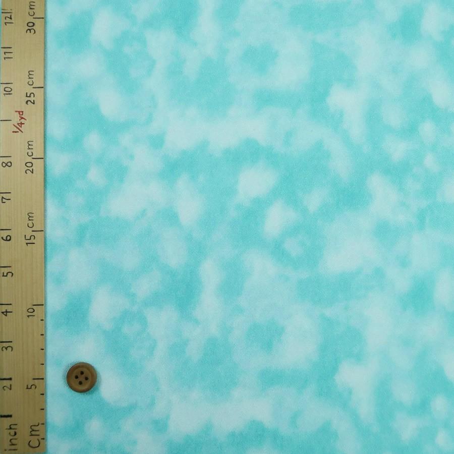 一越ちりめん生地 ムラ染めぼかし 水あさぎ 限定特価 10cm単位 切り売り