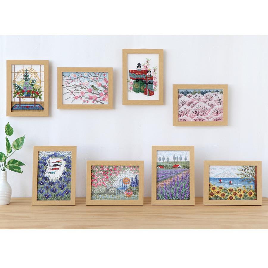 クロスステッチキット 12ヶ月の小さな花風景(5月 菖蒲とこいのぼり) |  | 04