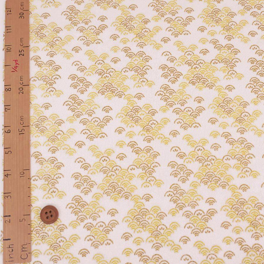 ちりめん生地・かすみ青海波(きなり) 10cm単位 切り売り |  | 02