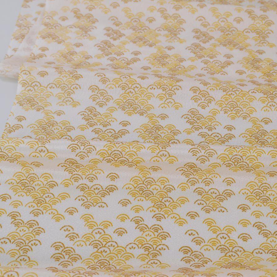 ちりめん生地・かすみ青海波(きなり) 10cm単位 切り売り |  | 03