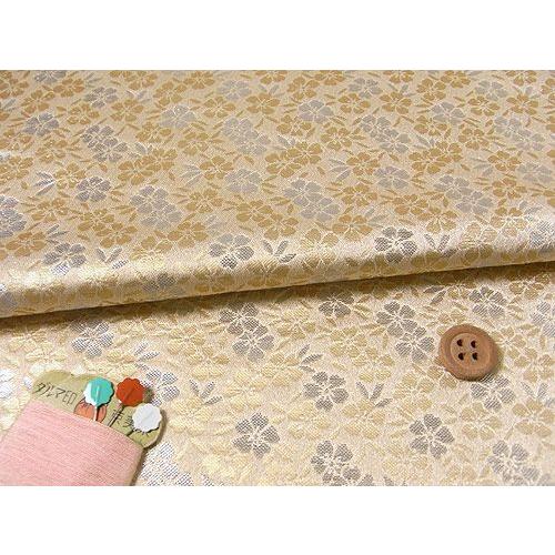 金襴生地(金らん)金銀さくら 10cm単位 切り売り |  | 01