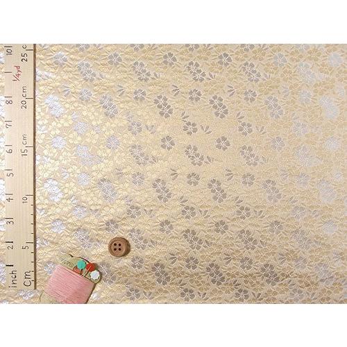 金襴生地(金らん)金銀さくら 10cm単位 切り売り |  | 03