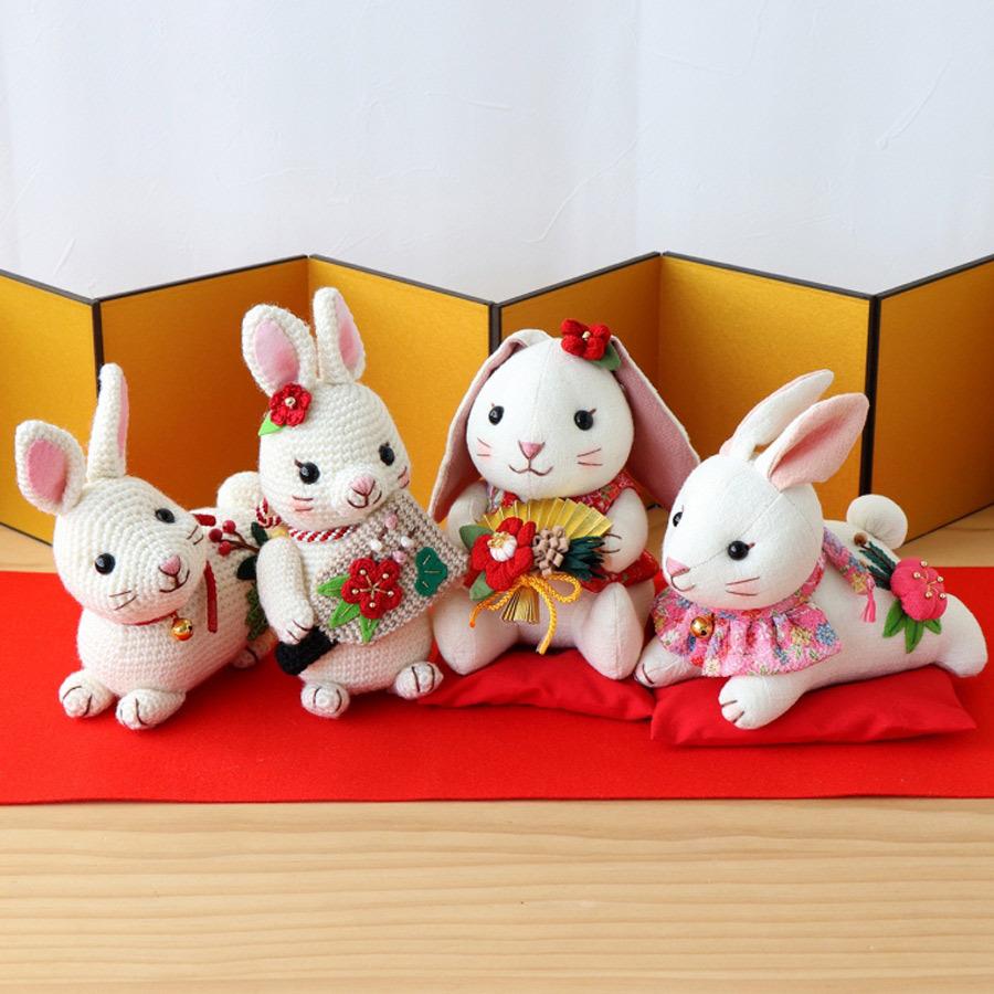 2023卯年 干支あみぐるみ手作りキット 羽子板うさちゃん |  | 06