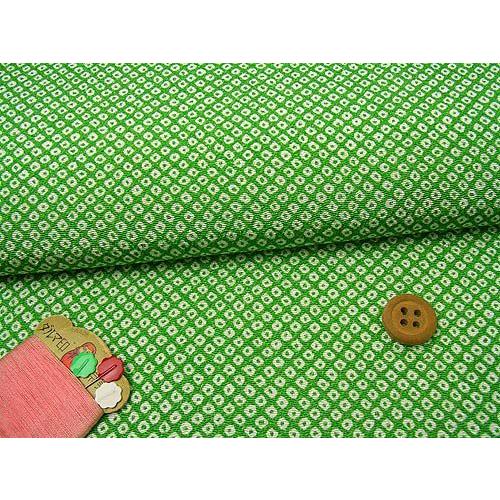 ちりめんカットクロス・疋田しぼり（緑）23×33cm |  | 01