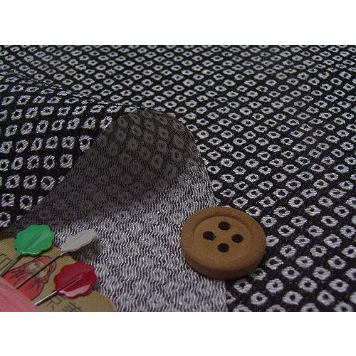 ちりめんカットクロス・疋田しぼり（黒）23×33cm |  | 02