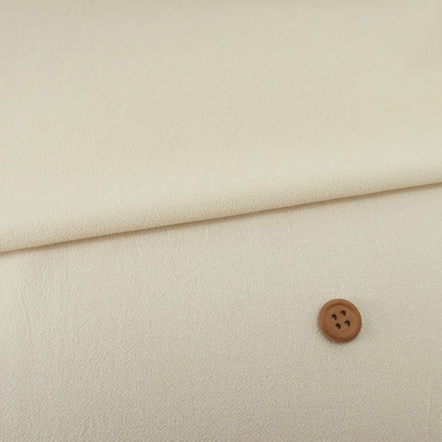 無地一越ちりめん(象牙色) 10cm単位 切り売り | 