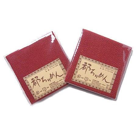 ちりめんカットクロス・無地（えんじ）23×33cm | 
