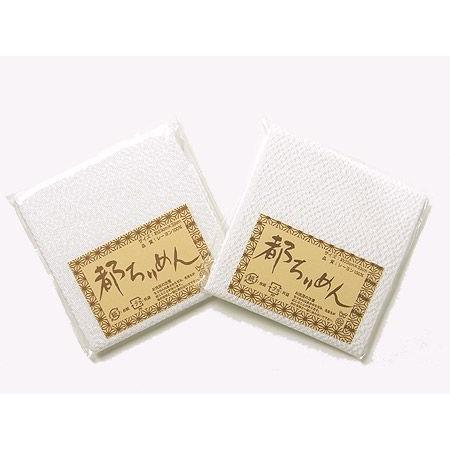 ちりめんカットクロス・無地（白）23×33cm | 