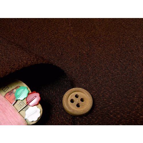 ちりめんカットクロス・無地（栗色）23×33cm |  | 02