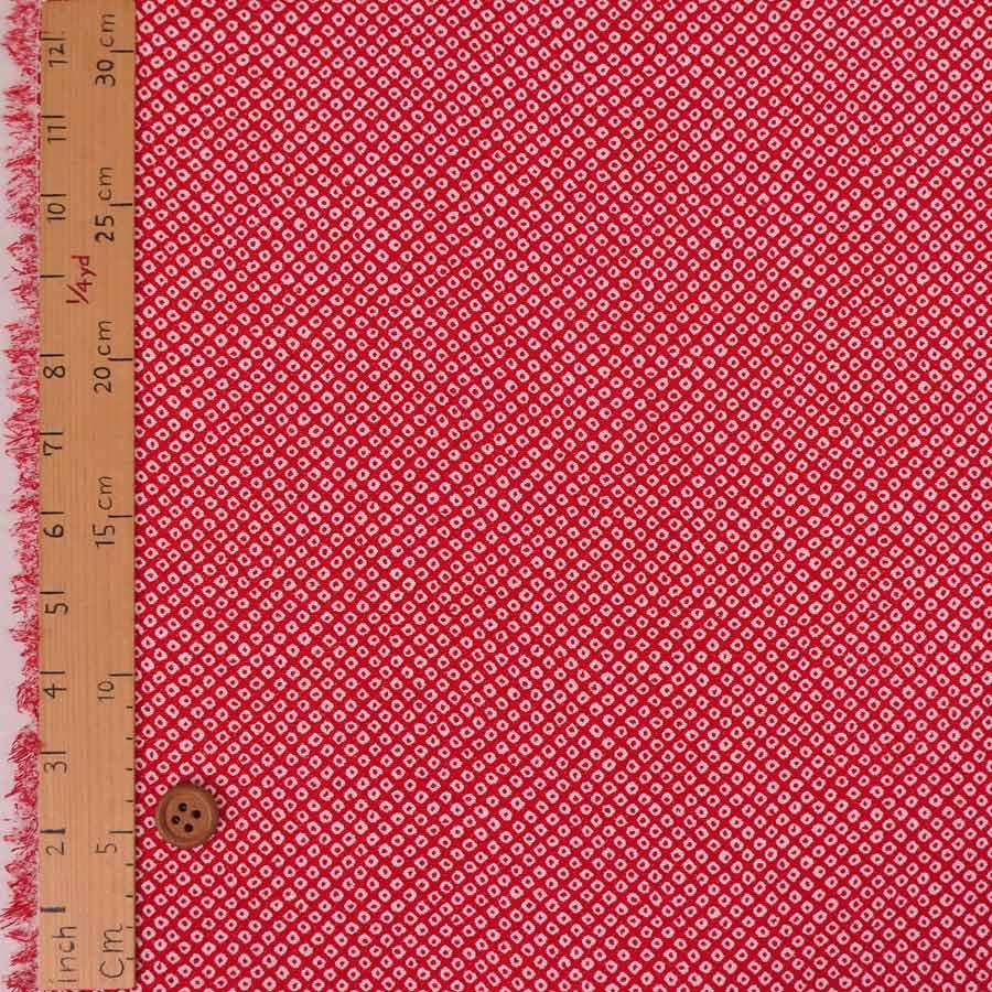 ちりめん生地・疋田しぼり(赤) 10cm単位 切り売り |  | 02