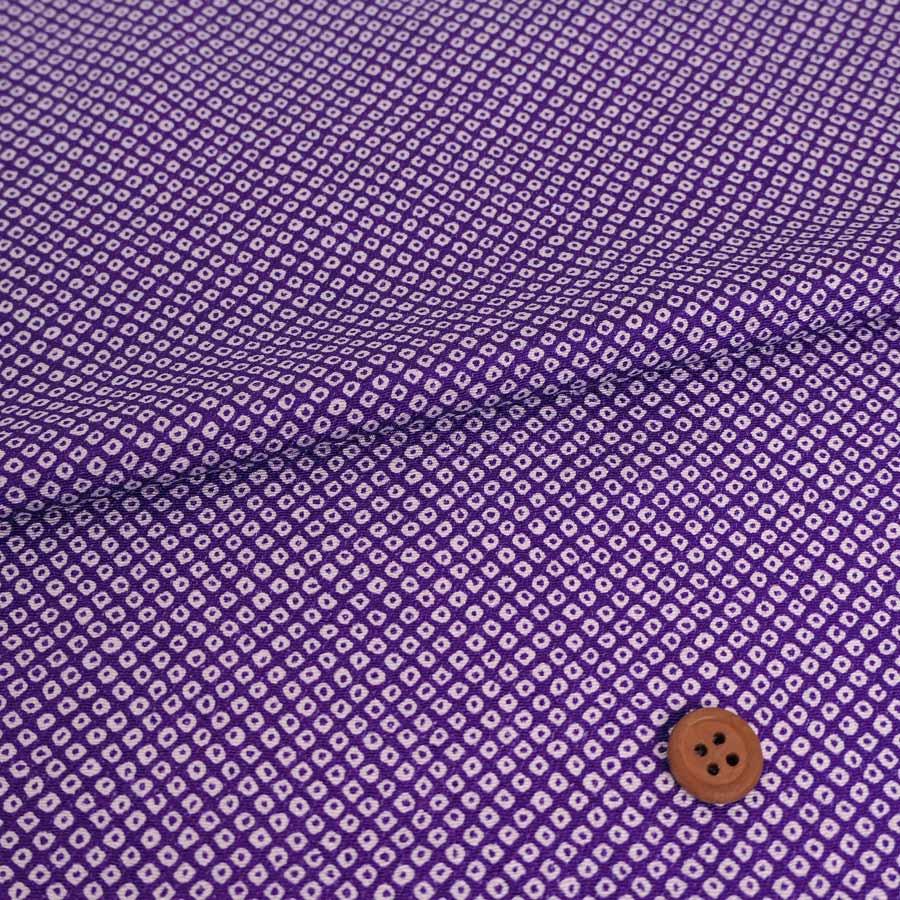 ちりめん生地・疋田しぼり(紫) 10cm単位 切り売り | 