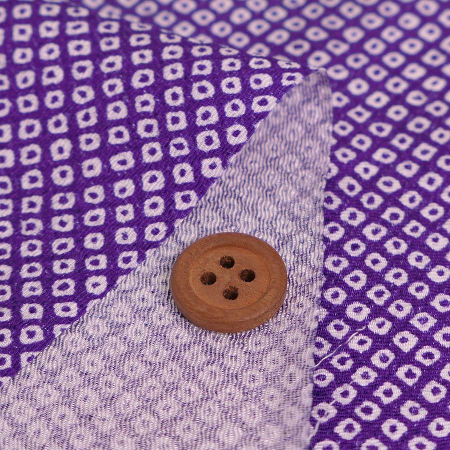 ちりめん生地・疋田しぼり(紫) 10cm単位 切り売り |  | 01