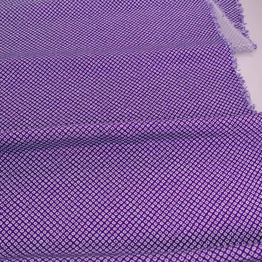 ちりめん生地・疋田しぼり(紫) 10cm単位 切り売り |  | 03