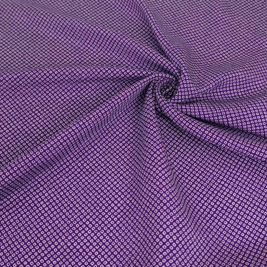 ちりめん生地・疋田しぼり(紫) 10cm単位 切り売り |  | 04