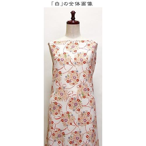 ポリちりめん・桜結び(白) 10cm単位 切り売り |  | 03
