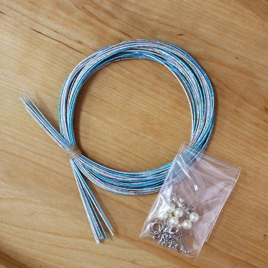 水引キット 玉結びのブレスレット(パールブルー) |  | 02