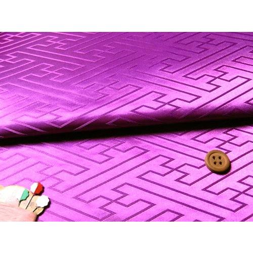 ジャカード生地・立体さやがた(紫) 10cm単位 切り売り｜nunogatari