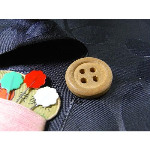 ポリエステルりんず・リバーシブル桜柄(黒) 10cm単位 切り売り |  | 01