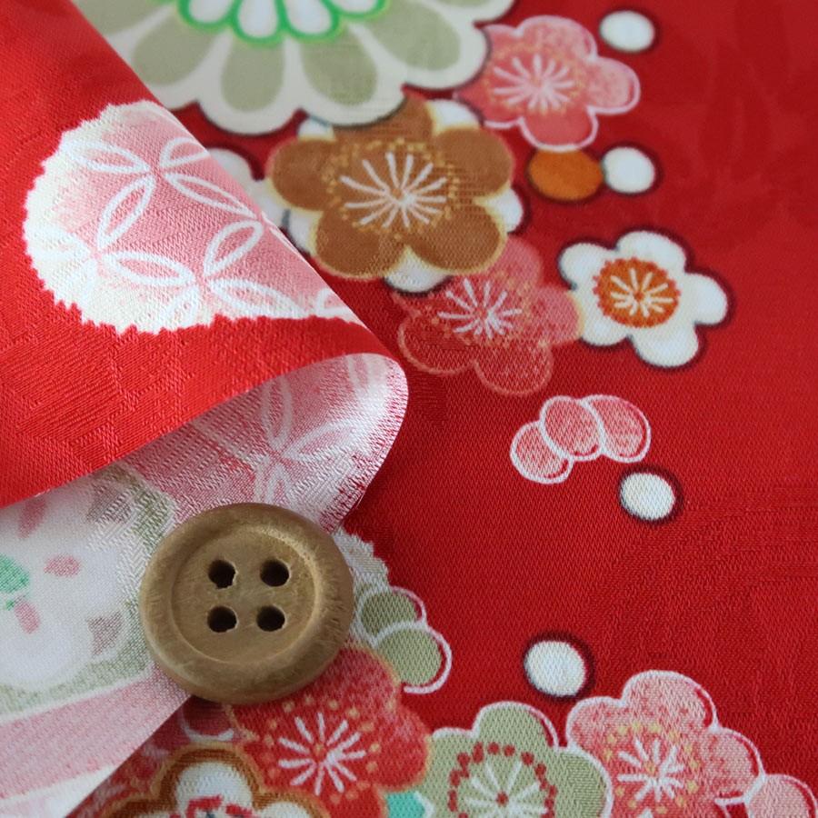 レーヨンりんず 七宝菊水(赤) 10cm単位 切り売り |  | 01