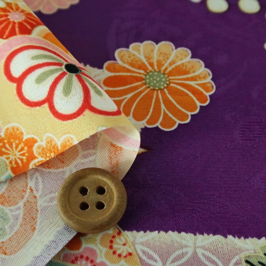 レーヨンりんず 七宝菊水(紫) 10cm単位 切り売り |  | 01